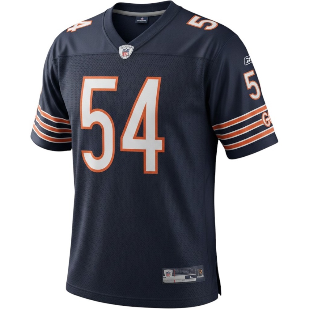 Reebok Chicago Bears Brian Urlacher 54 NFL Jersey Men Large Navy Blue GSH Sleeve